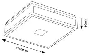 Rabalux 75033 - Φωτιστικό οροφής μπάνιου LED ZOYA LED/24W/230V IP44 μαύρο
