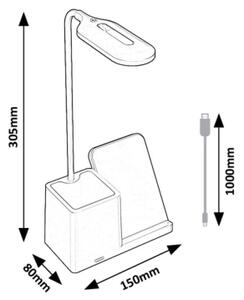 Rabalux 74233 - Επιτραπέζια λάμπα dimming LED CERIE LED/4W/5V λευκό