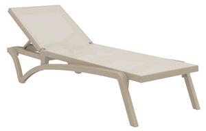 PACIFIC ΞΑΠΛΩΣΤΡΑ TAUPE/TAUPE ΠΟΛ/ΝΙΟΥ - (193X68X35εκ.), Χρώμα: TAUPE - SIESTA