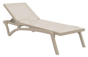 Ξαπλώστρα Πασίφικ Grey/Dove 193X68X35εκ. Siesta 53.0096