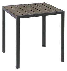 Τραπέζι Αλουμινίου Τετράγωνο Με Polywood 68x68x72cm Grey