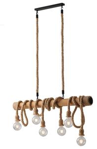 Φωτιστικό Οροφής - Ράγα I-Rope-S6 Natural-Black Luce Ambiente Design