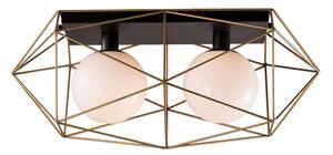 Φωτιστικό Οροφής - Πλαφονιέρα I-Abraxas-PL2 Oro Black-Gold Luce Ambiente Design