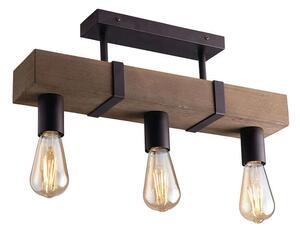 Φωτιστικό Οροφής - Πλαφονιέρα I-Texas-PL3 Natural-Black Luce Ambiente Design