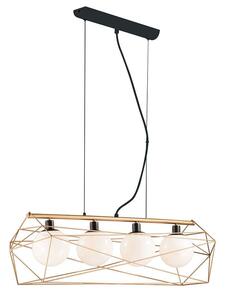 Φωτιστικό Οροφής - Ράγα I-Abraxas-S4 Oro Black-Gold Luce Ambiente Design