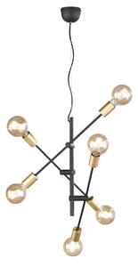 Φωτιστικό Οροφής Cross 306700632 Black-Gold Trio Lighting