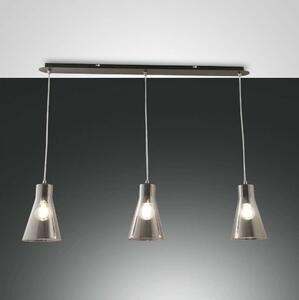 Φωτιστικό Οροφής - Ράγα Dafne 3596-47-126 Transparent Grey Fabas Luce