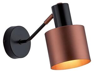 Φωτιστικό Τοίχου-Απλίκα Dexter 4216000 Black-Copper Viokef