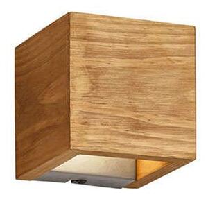 Φωτιστικό Τοίχου - Απλίκα Led Brad 223710130 11x11cm Wood Trio Lighting