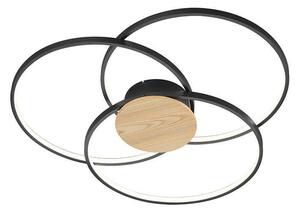 Φωτιστικό Οροφής - Πλαφονιέρα Led Sedona 673210332 Ø80x9cm Black Trio Lighting