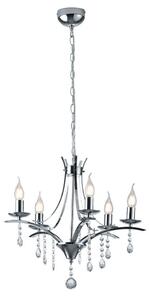 Φωτιστικό Οροφής Lucerna 101600506 Ø52x150cm Chrome Trio Lighting