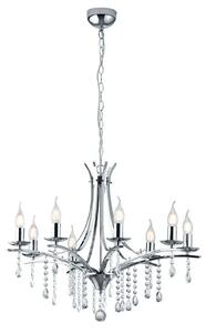 Φωτιστικό Οροφής Lucerna 101600806 Ø68,6x150cm Chrome Trio Lighting