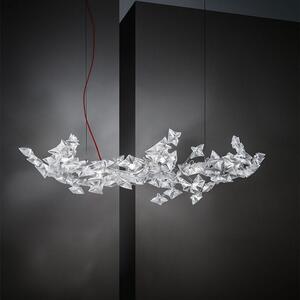 Φωτιστικό Οροφής Hanami Large Red Wire Transparent Slamp