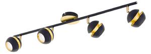 Φωτιστικό Σποτ Led 95485 Black - Gold Nocito Eglo