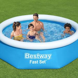 Bestway Πισίνα Φουσκωτή Στρογγυλή Fast Set Μπλε 244 x 66 εκ. 57265