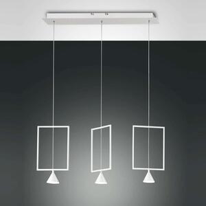 Φωτιστικό Οροφής Ράγα Led 3Φ Sirio Rectangular 3390-49-102 White Fabas Luce