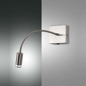 Φωτιστικό Τοίχου - Απλίκα Led Portici 3439-21-178 Nickel With Spot Fabas Luce