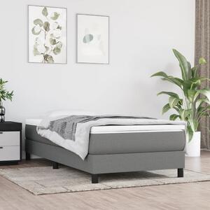 VidaXL Πλαίσιο Κρεβατιού Boxspring Σκούρο Γκρι 100x200 εκ. Υφασμάτινο