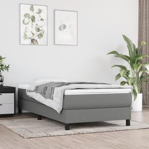 VidaXL Πλαίσιο Κρεβατιού Boxspring Σκούρο Γκρι 90 x 200 εκ. Υφασμάτινο