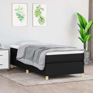 VidaXL Πλαίσιο Κρεβατιού Boxspring Μαύρο 90 x 200 εκ. Υφασμάτινο