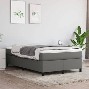 VidaXL Πλαίσιο Κρεβατιού Boxspring Σκούρο Γκρι 120x200 εκ. Υφασμάτινο