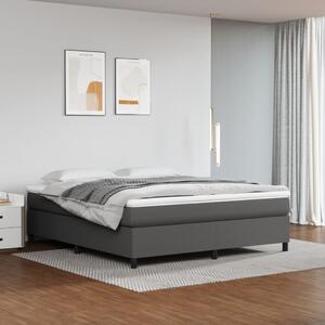 VidaXL Πλαίσιο Κρεβατιού Boxspring Γκρι 160x200 εκ. Συνθετικό Δέρμα