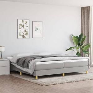 VidaXL Πλαίσιο Κρεβατιού Boxspring Ανοιχτό Γκρι 200x200 εκ. Υφασμάτινο