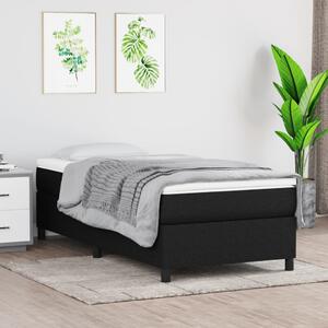 VidaXL Πλαίσιο Κρεβατιού Boxspring Μαύρο 90x190 εκ. Υφασμάτινο