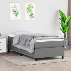 VidaXL Πλαίσιο Κρεβατιού Boxspring Σκούρο Γκρι 90x190 εκ. Υφασμάτινο