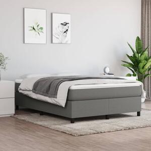 VidaXL Πλαίσιο Κρεβατιού Boxspring Σκούρο Γκρι 140x200 εκ. Υφασμάτινο