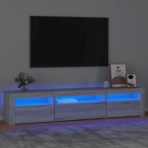 VidaXL Έπιπλο Τηλεόρασης με LED Γκρι Sonoma 195x35x40 εκ