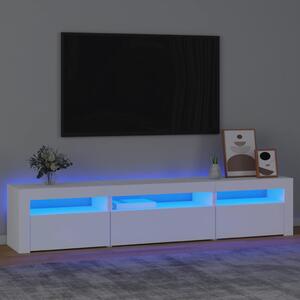 VidaXL Έπιπλο Τηλεόρασης με LED Λευκό 195x35x40 εκ