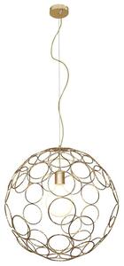 Φωτιστικό Οροφής Κρεμαστό HL-3589-M 77-4086 Aline Gold Φ60 Homelighting