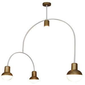 Φωτιστικό Οροφής Κρεμαστό Led HL-3523-4 77-3786 Christopher Old Bronze & White Homelighting