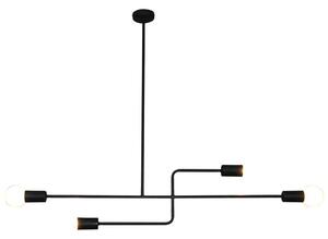 Φωτιστικό Οροφής Κρεμαστό HL-3525-4 77-3810 Rodney Black Homelighting