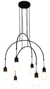 Φωτιστικό Οροφής Κρεμαστό HL-3527-6 77-3823 Everdina Black Homelighting