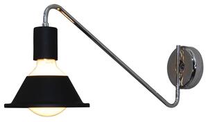 Φωτιστικό Τοίχου - Απλίκα HL-3521-1 77-3768 Emily Chrome & Black Homelighting