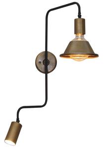 Φωτιστικό Τοίχου - Απλίκα HL-3555-2L 77-3969 Callie Old Bronze & Black Homelighting