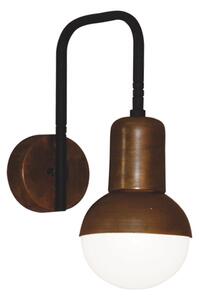 Φωτιστικό Τοίχου - Απλίκα HL-3551-1 77-3947 Owen Old Copper & Black Homelighting