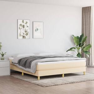 VidaXL Πλαίσιο Κρεβατιού Boxspring Κρεμ 160x200 εκ. Υφασμάτινο