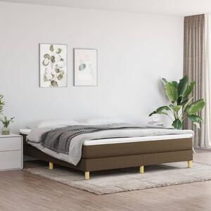 VidaXL Πλαίσιο Κρεβατιού Boxspring Σκούρο Καφέ 160x200 εκ. Υφασμάτινο