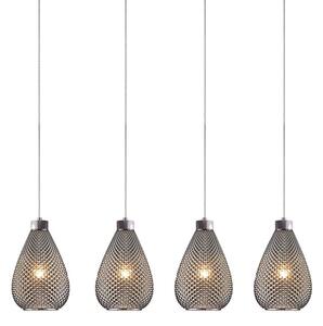 Φωτιστικό Οροφής - Ράγα 77-3737 SE4285-04 SM Dario Smoke Glass Homelighting