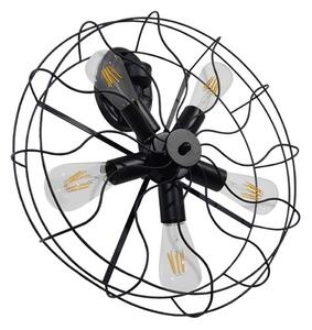 Φωτιστικό Τοίχου-Απλίκα Fan 01163 Black GloboStar