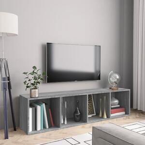 VidaXL Βιβλιοθήκη/Έπιπλο Τηλεόρασης Γκρι sonoma 143x30x36εκ Επεξ. Ξύλο