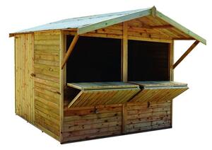 Ξύλινο Περίπτερο Kiosk Market 230(Υ)x240x180cm - Showood