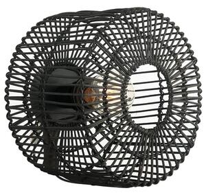 Φωτιστικό Τοίχου - Απλίκα 20240 1xE27 Max 25W Rattan Black