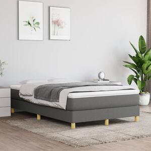 VidaXL Πλαίσιο Κρεβατιού Boxspring Σκούρο Γκρι 120x200 εκ. Υφασμάτινο