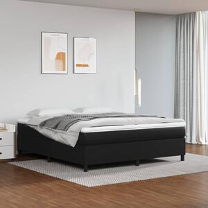 VidaXL Πλαίσιο Κρεβατιού Boxspring Μαύρο 160x200 εκ. Συνθετικό Δέρμα