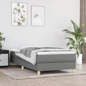 VidaXL Πλαίσιο Κρεβατιού Boxspring Σκούρο Γκρι 80x200 εκ. Υφασμάτινο