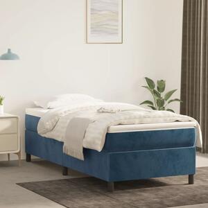 VidaXL Πλαίσιο Κρεβατιού Boxspring Σκούρο Μπλε 90x200 εκ. Βελούδινο